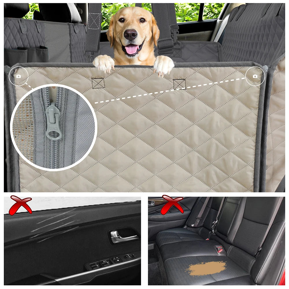 PawsterClub™  Waterproof Dog Car Seat Cover